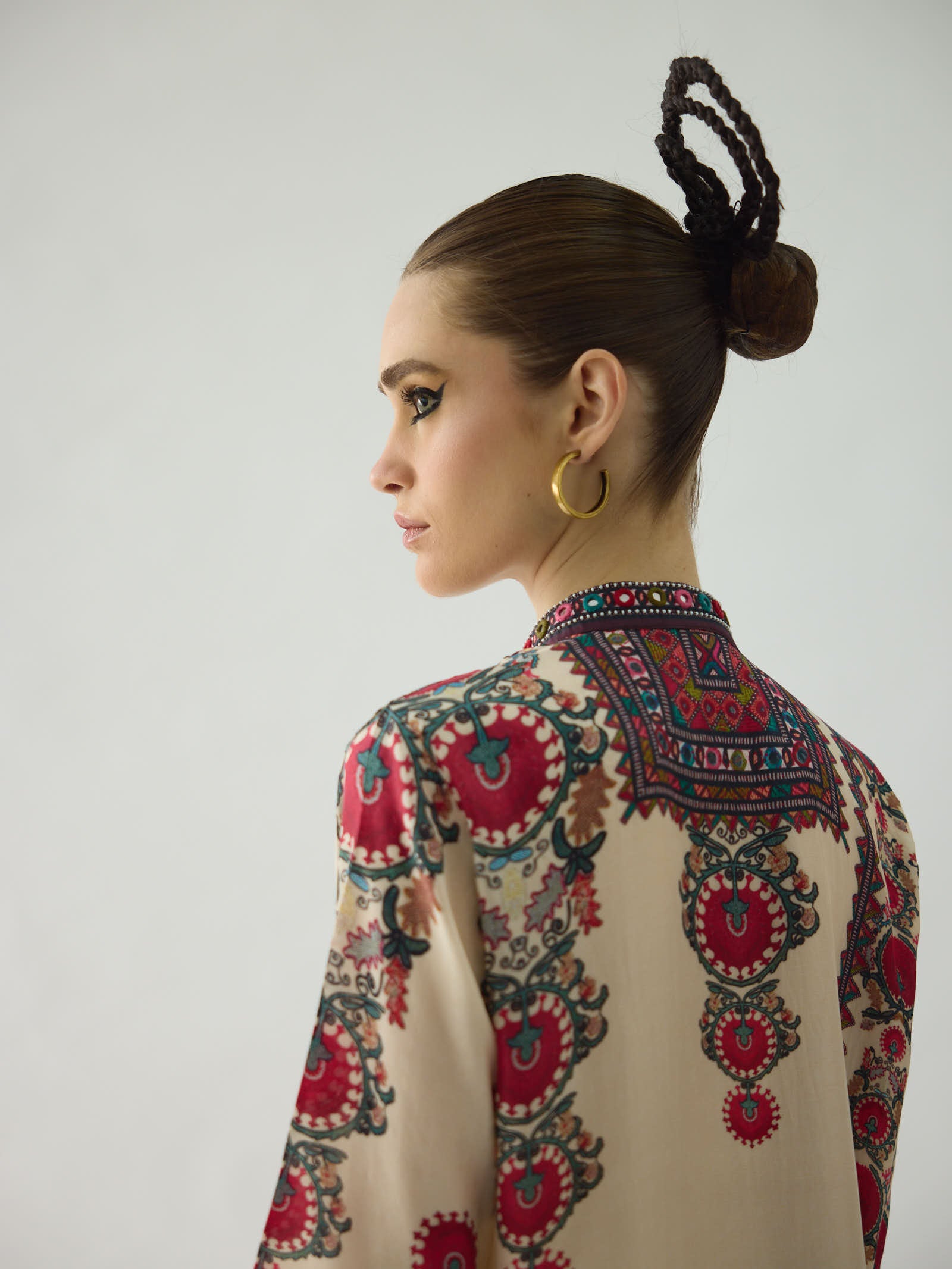 Bukhara Maroon Baaka Tunic Set