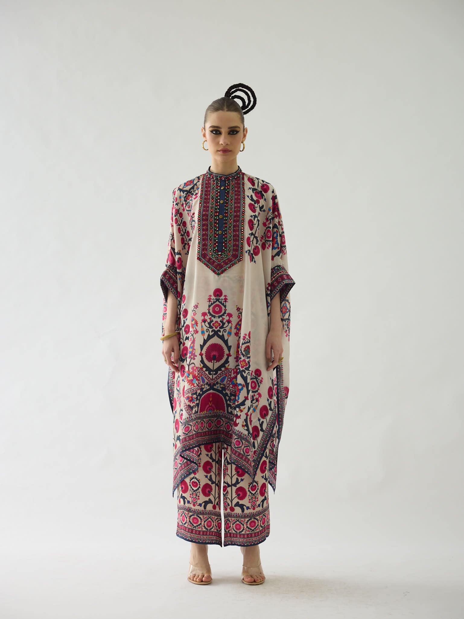 Bukhara Raspberry Chantelle Tunic Set