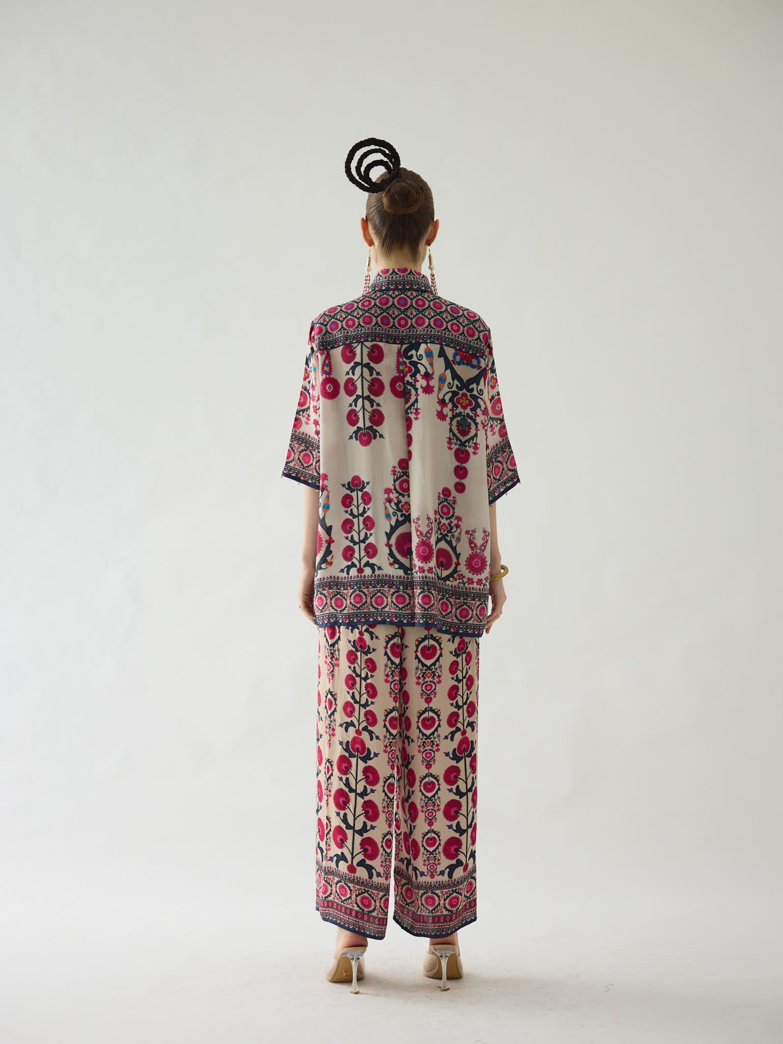 Bukhara Maizah Printed Shirt & Palazzo Set