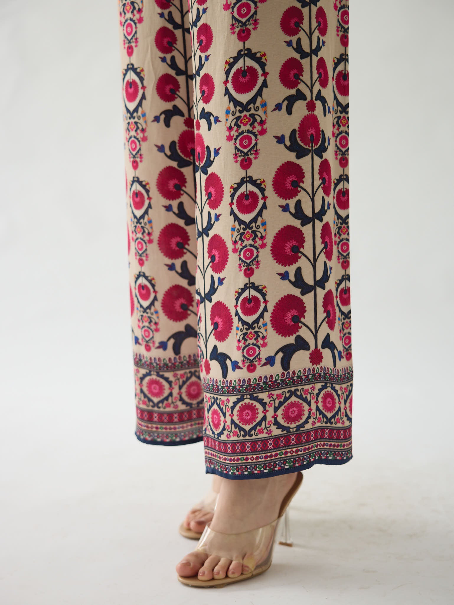 Bukhara Maizah Printed Shirt & Palazzo Set