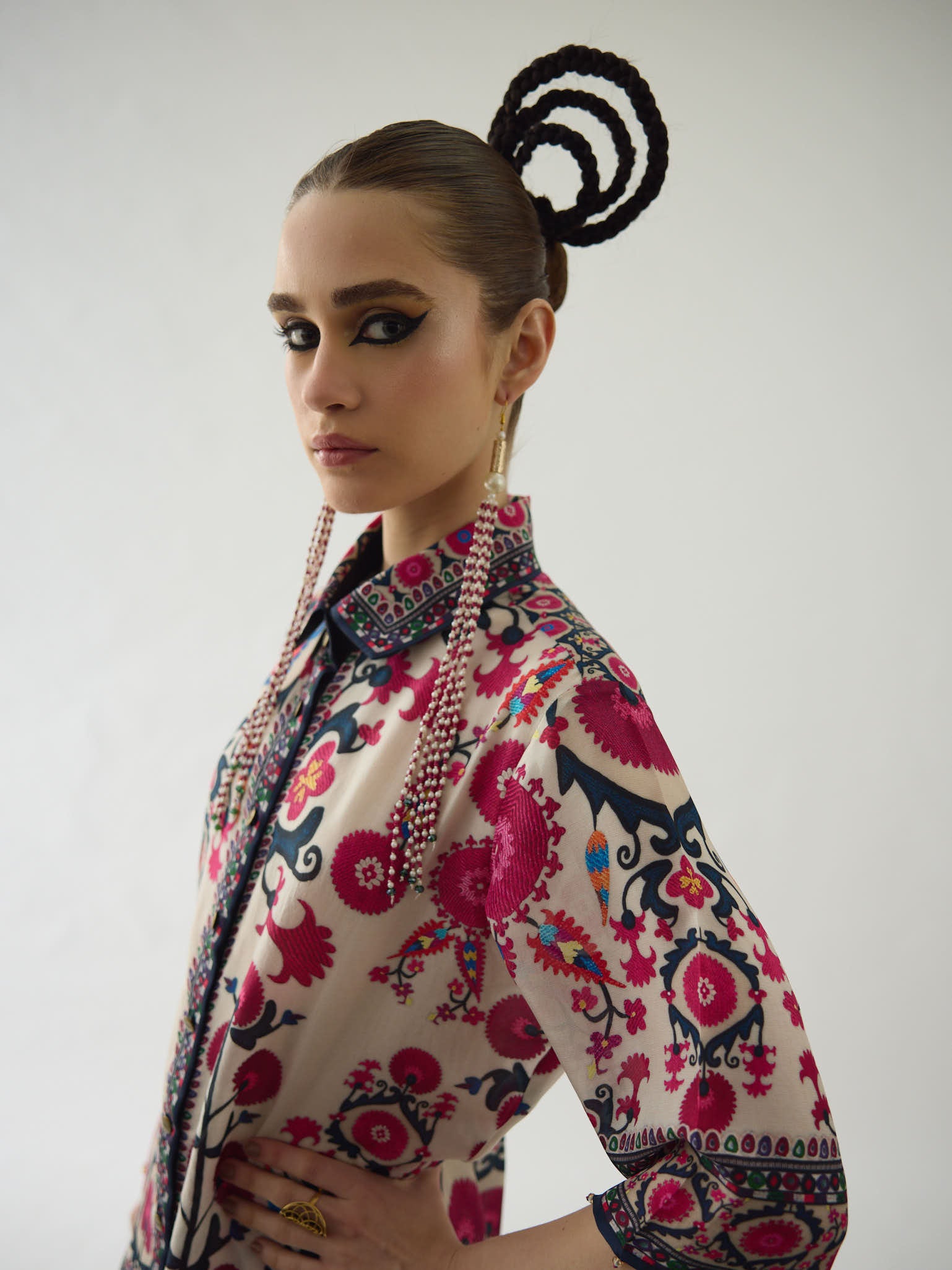 Bukhara Maizah Printed Shirt & Palazzo Set