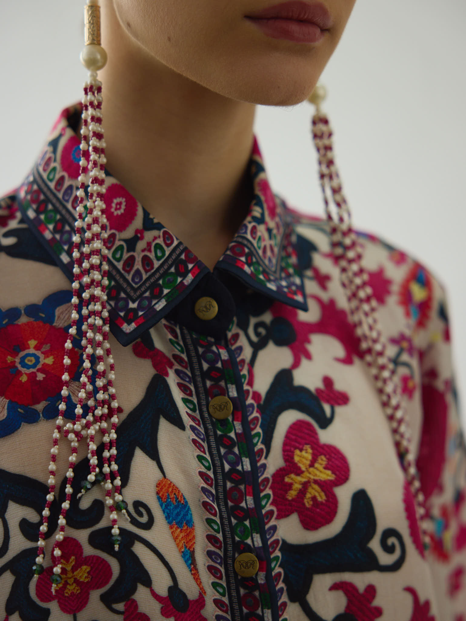 Bukhara Maizah Printed Shirt & Palazzo Set