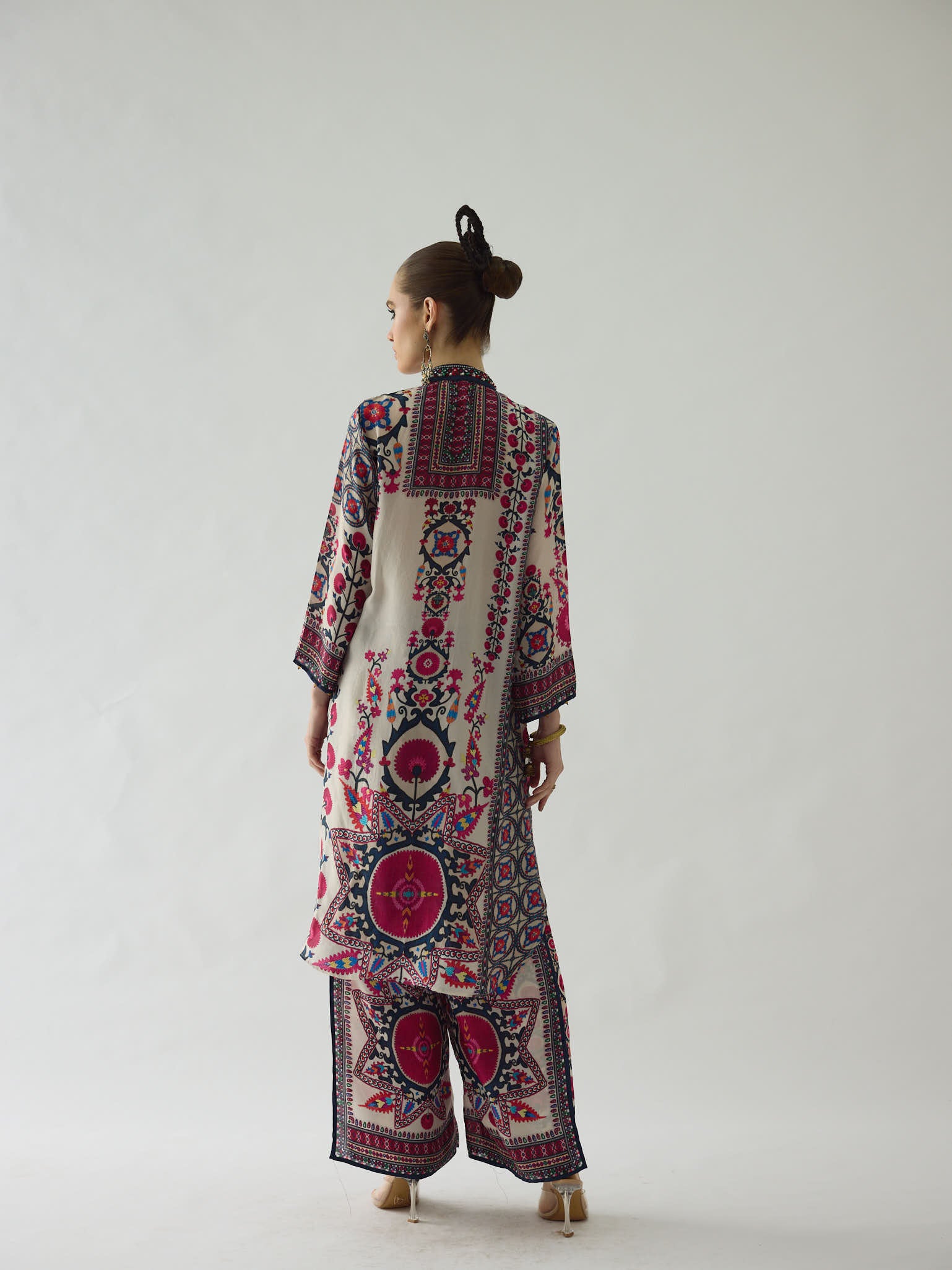 Bukhara Raspberry Baaka - Gloria Tunic Set
