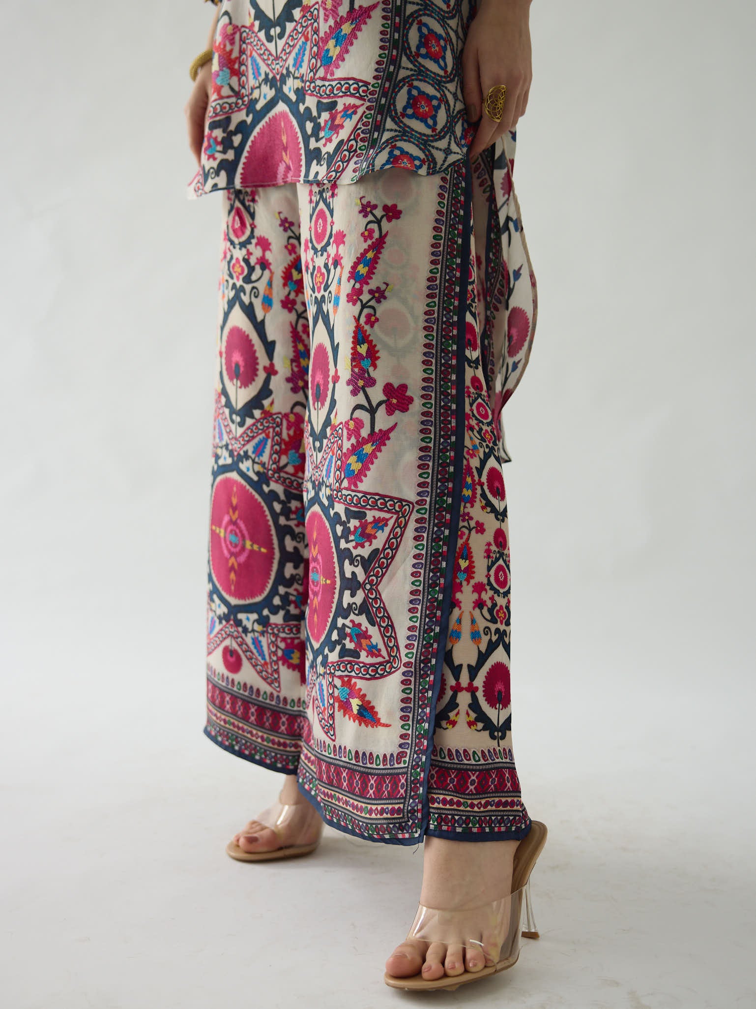 Bukhara Raspberry Baaka - Gloria Tunic Set