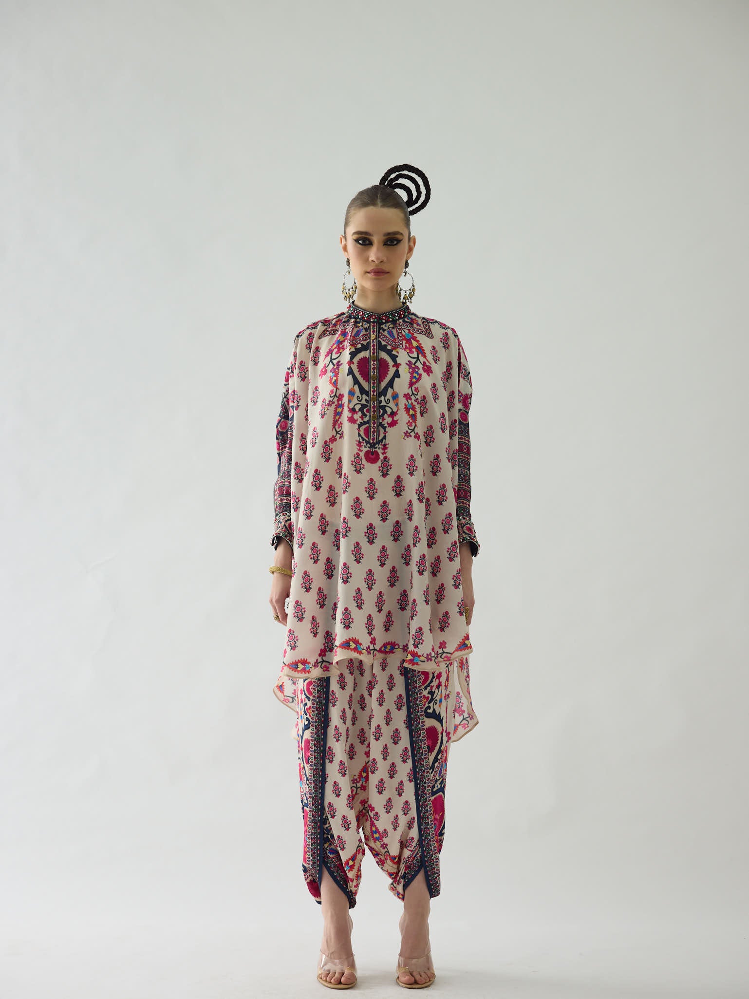 Bukhara Raspberry Mabel  Tunic Set