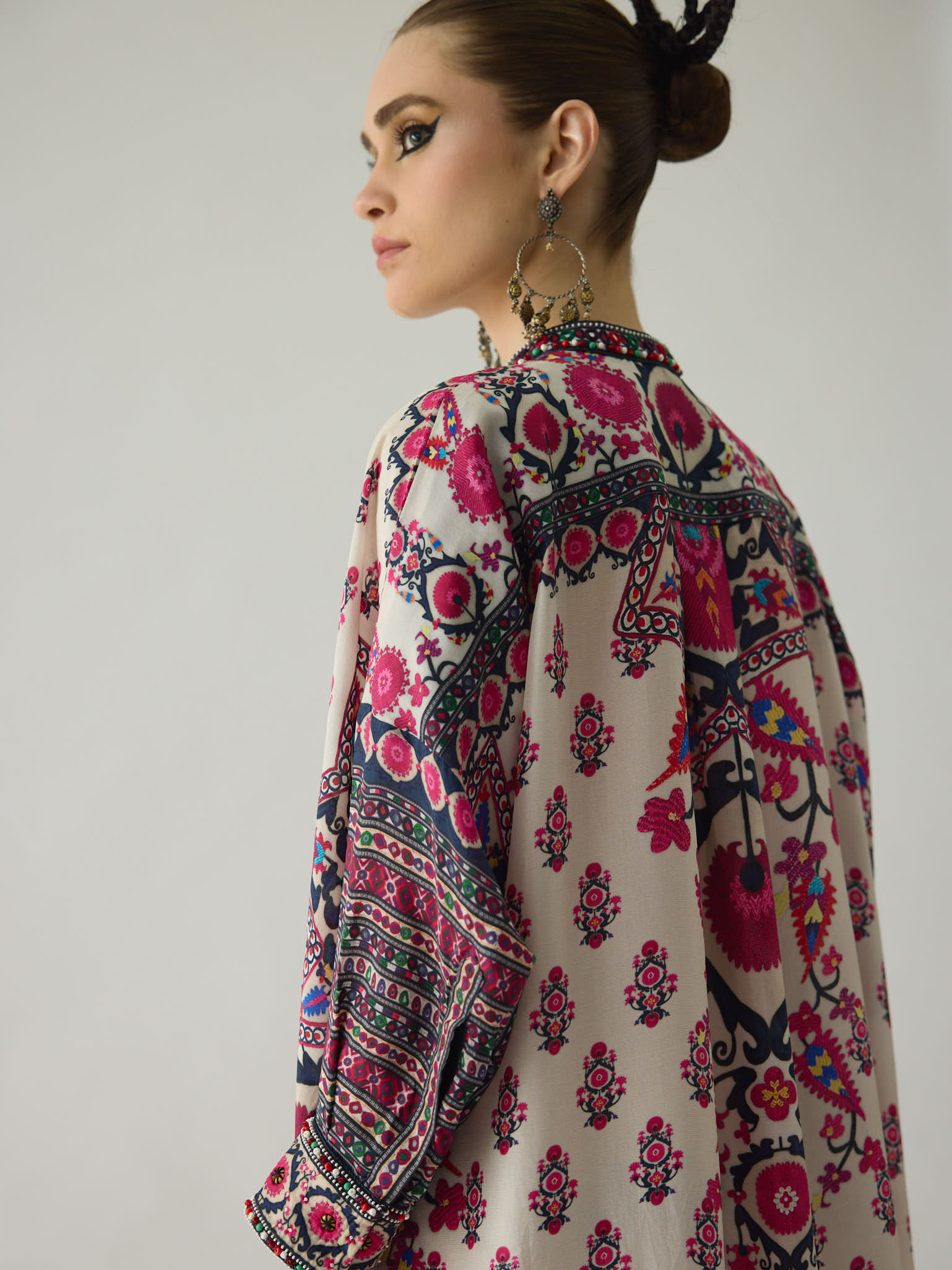 Bukhara Raspberry Mabel  Tunic Set