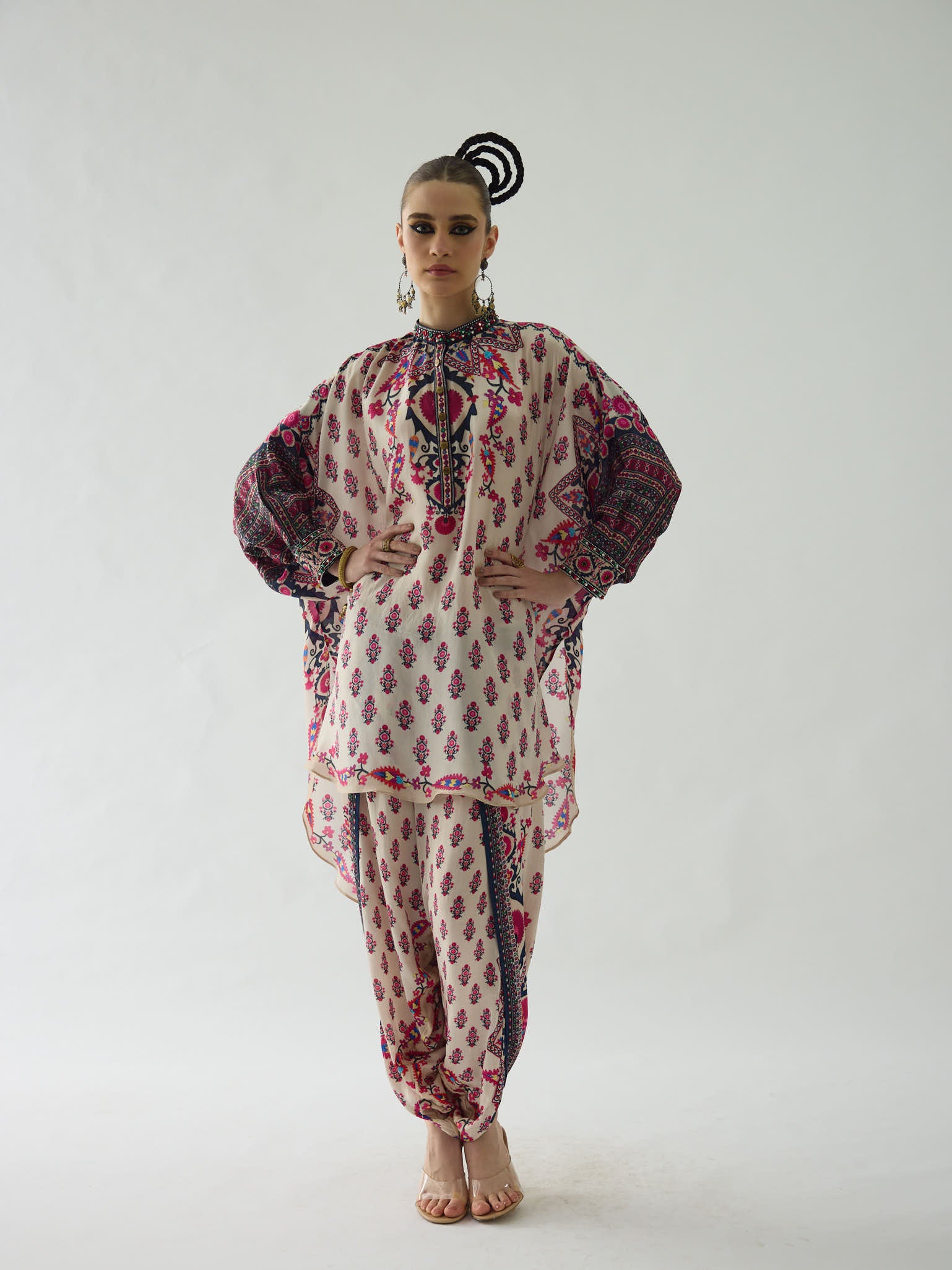 Bukhara Raspberry Mabel  Tunic Set