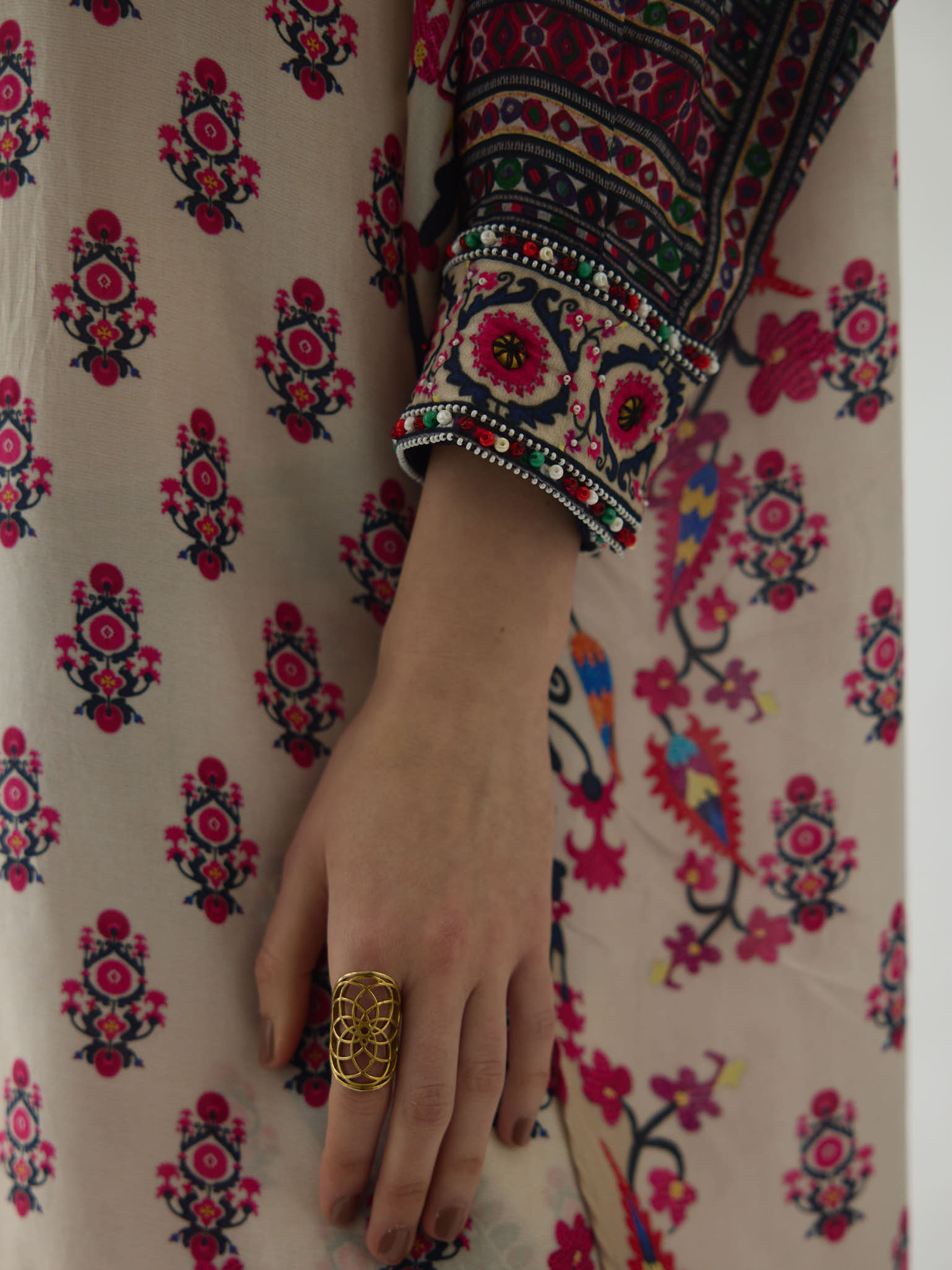 Bukhara Raspberry Mabel  Tunic Set
