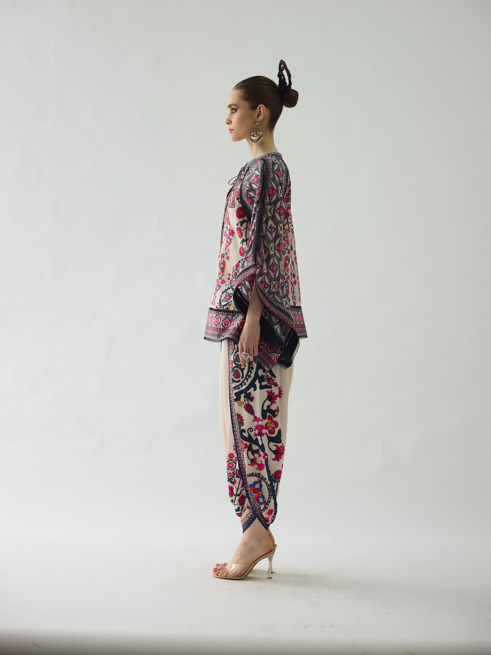 Bukhara Raspberry Ramona - Sonth Kaftan Tunic Set