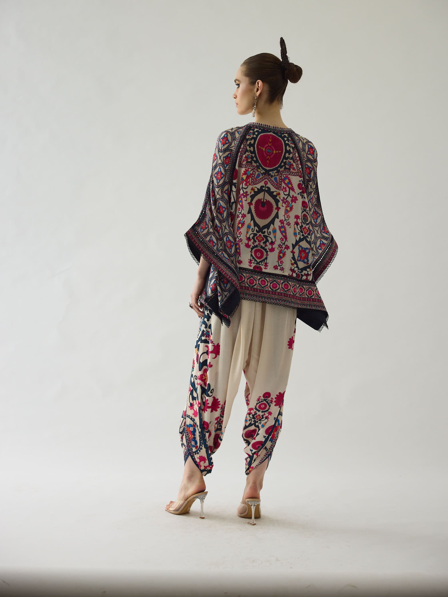 Bukhara Raspberry Ramona - Sonth Kaftan Tunic Set