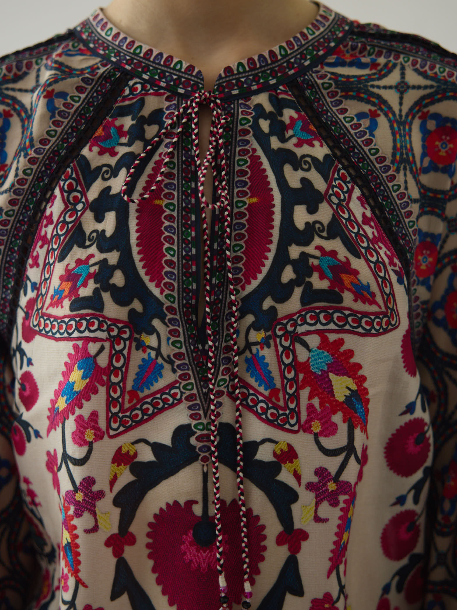 Bukhara Raspberry Ramona - Sonth Kaftan Tunic Set