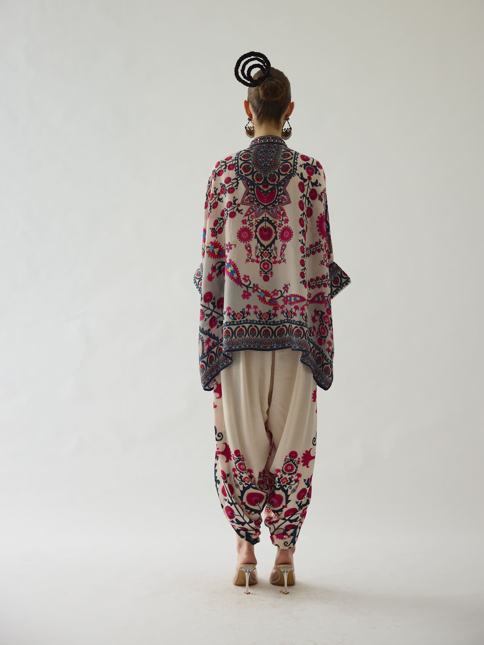Bukhara Raspberry Chanel - Sonth Tunic Set