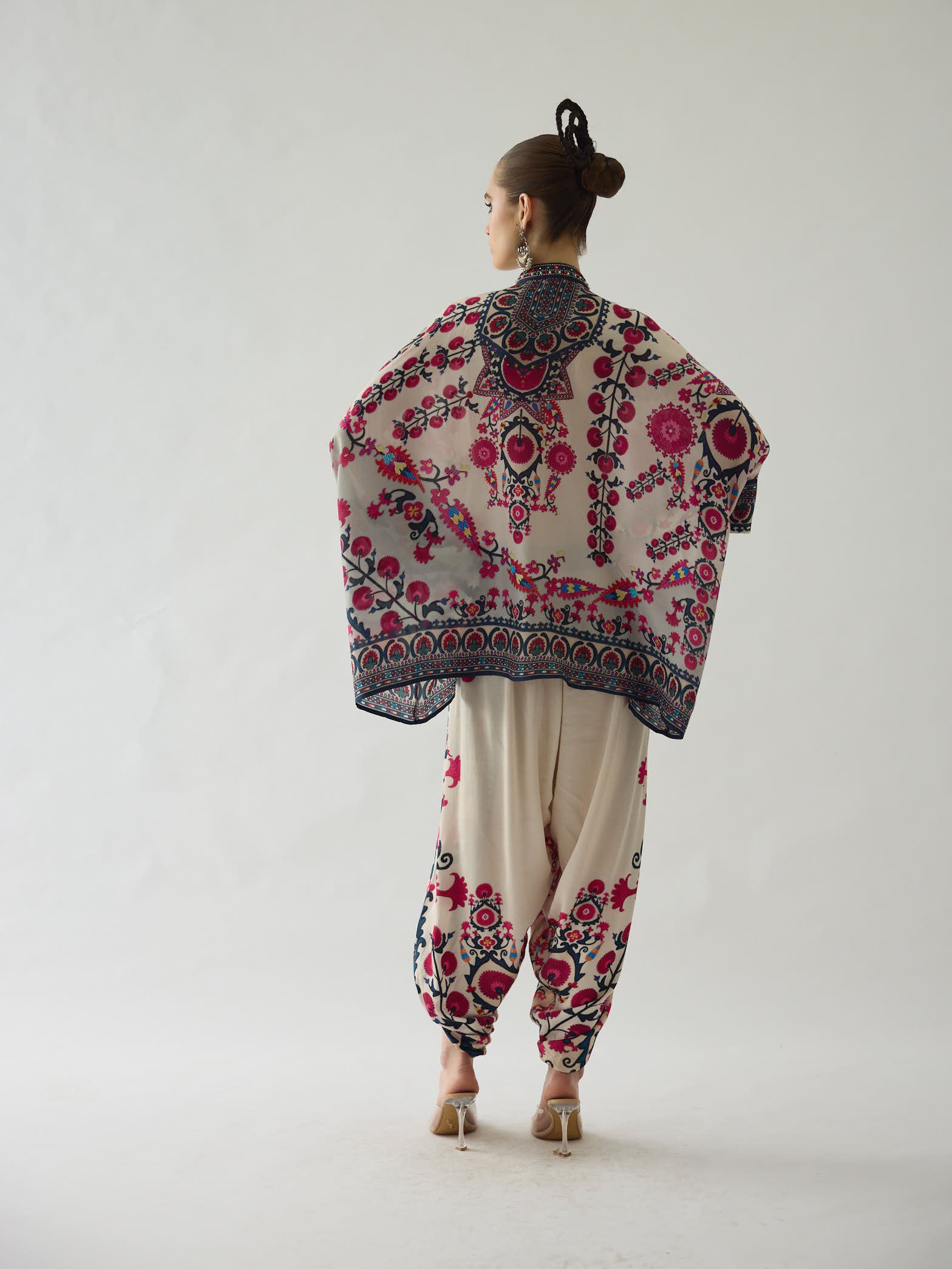 Bukhara Raspberry Chanel - Sonth Tunic Set