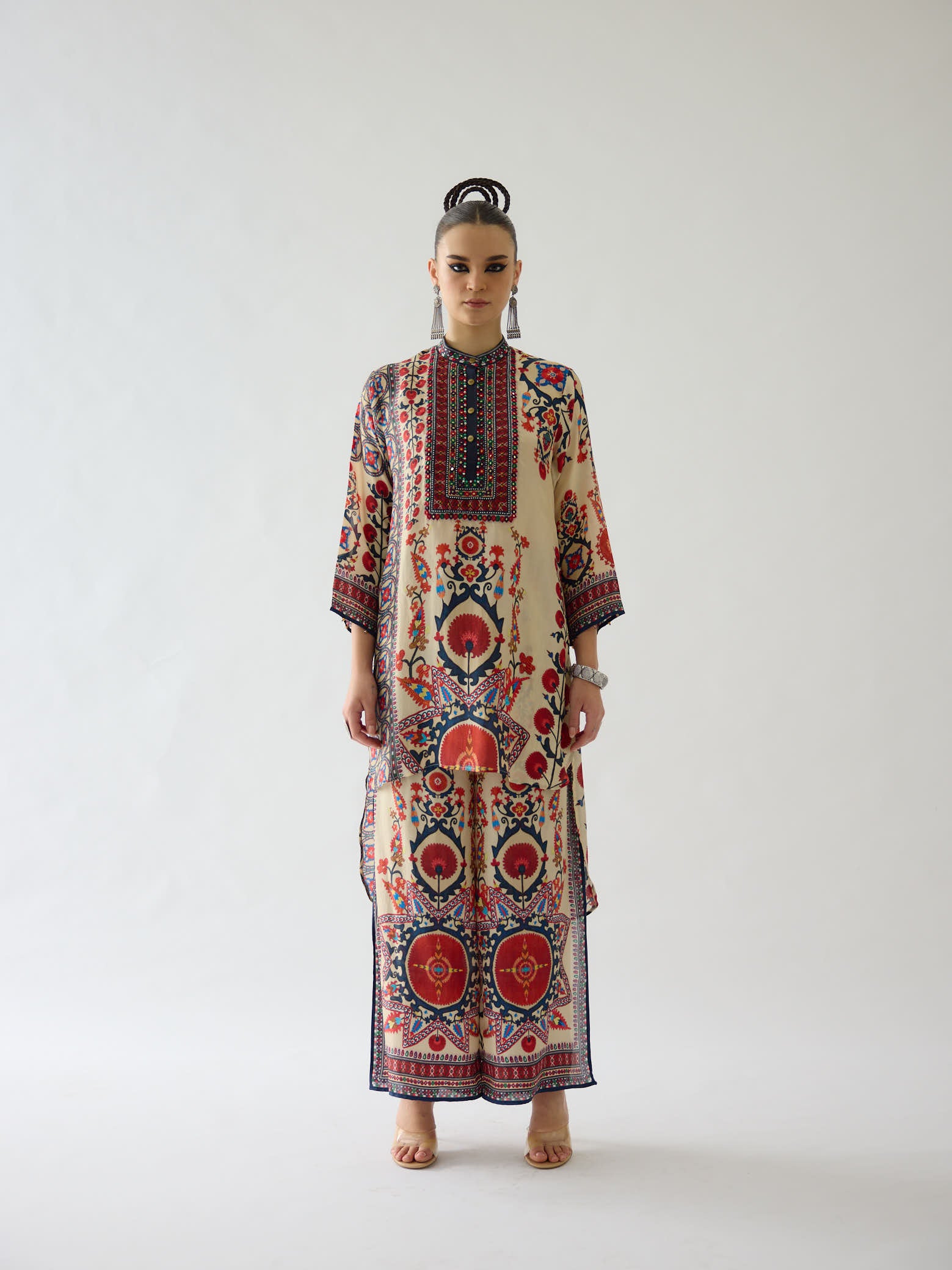 Bukhara Rust Baaka Tunic Set
