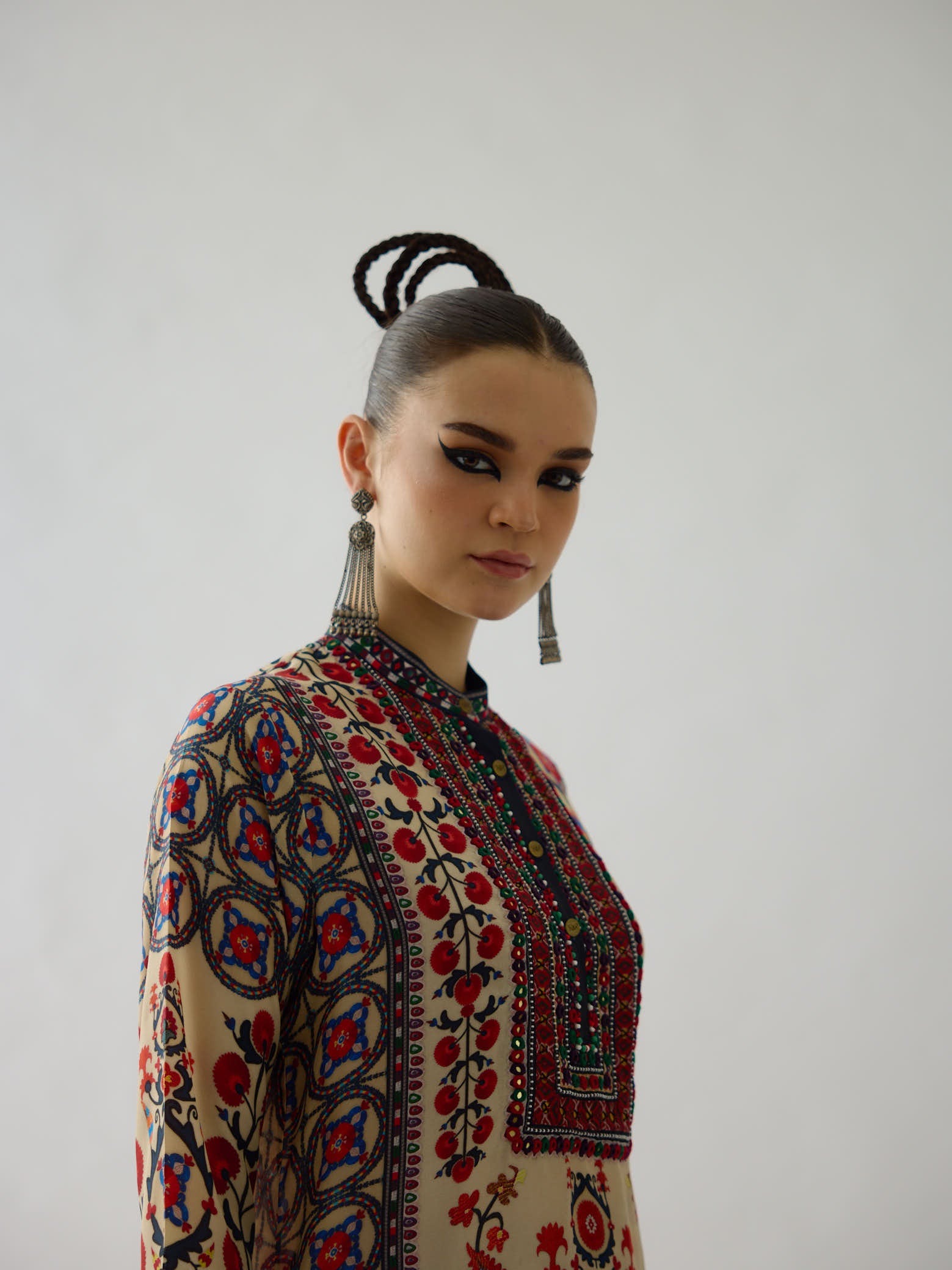 Bukhara Rust Baaka Tunic Set