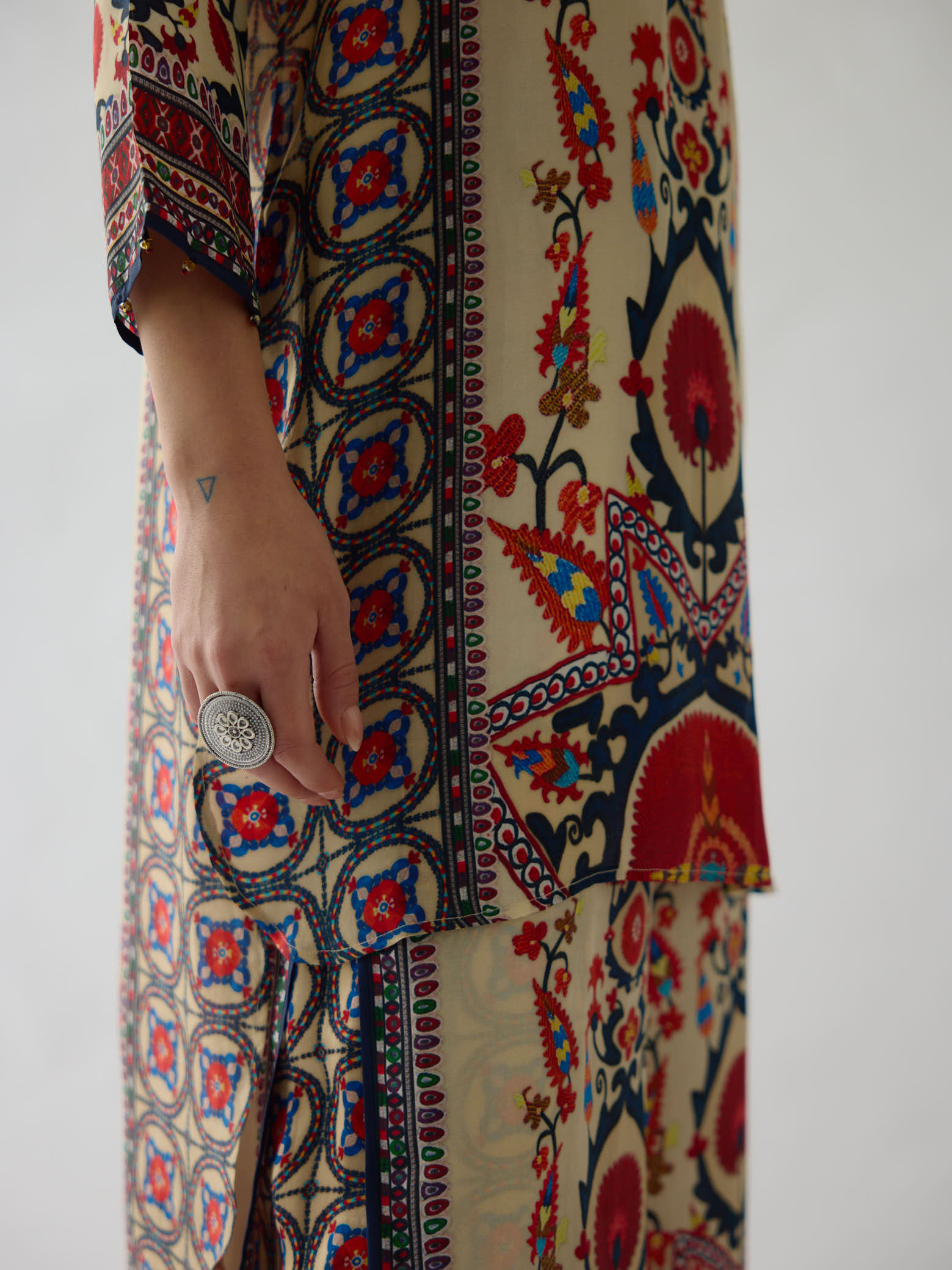 Bukhara Rust Baaka Tunic Set