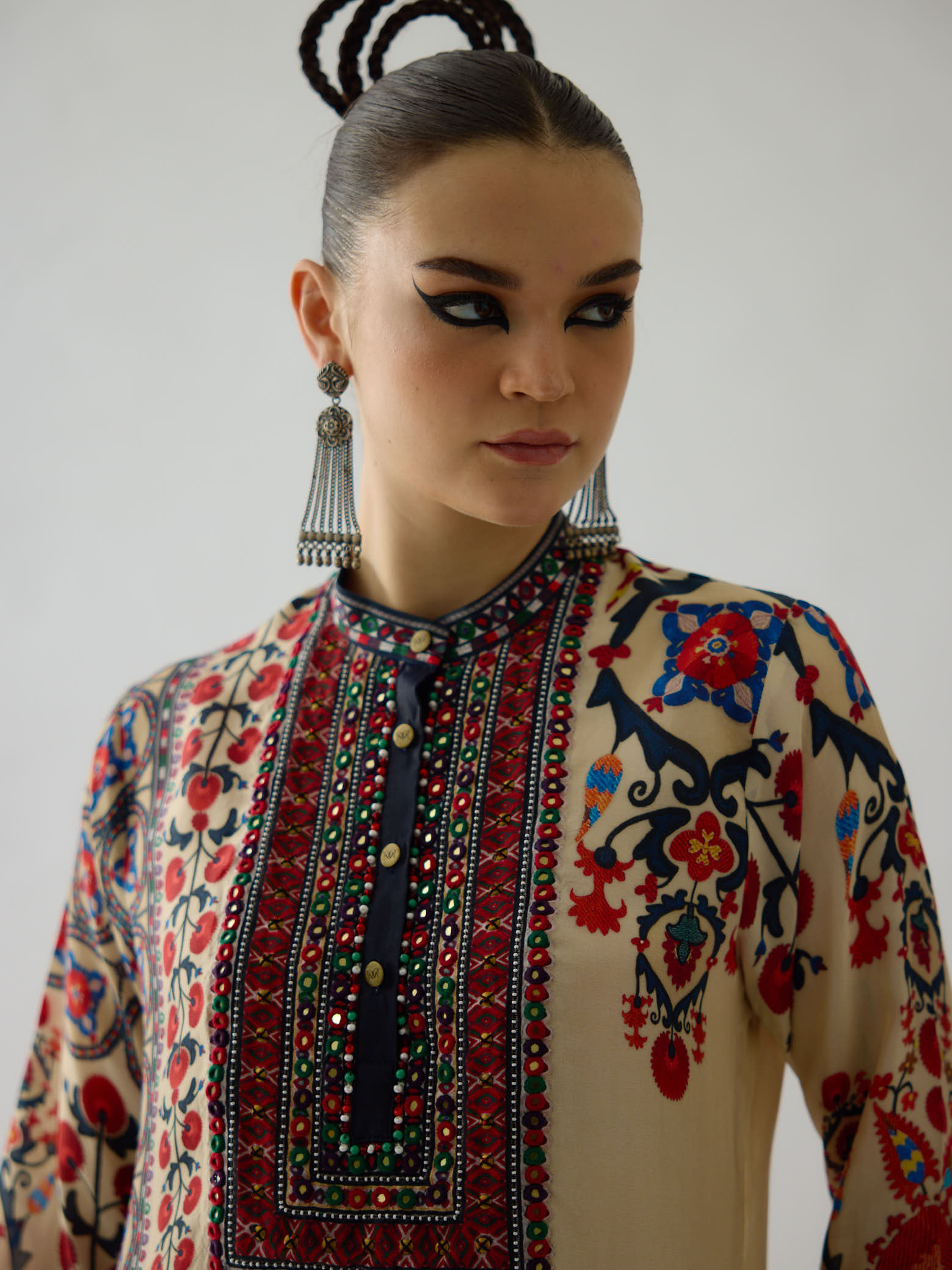 Bukhara Rust Baaka Tunic Set