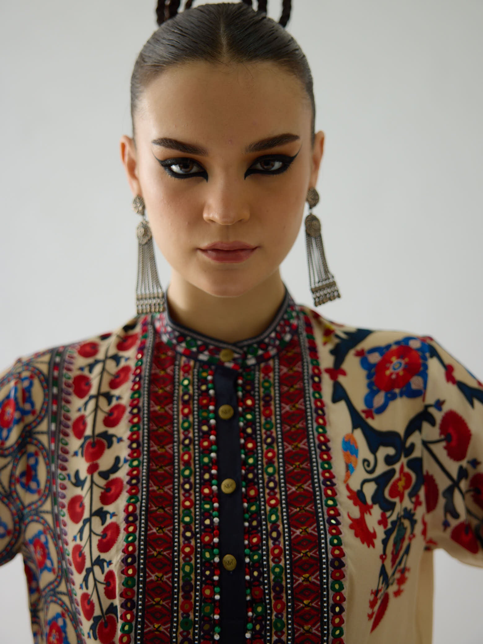Bukhara Rust Baaka Tunic Set