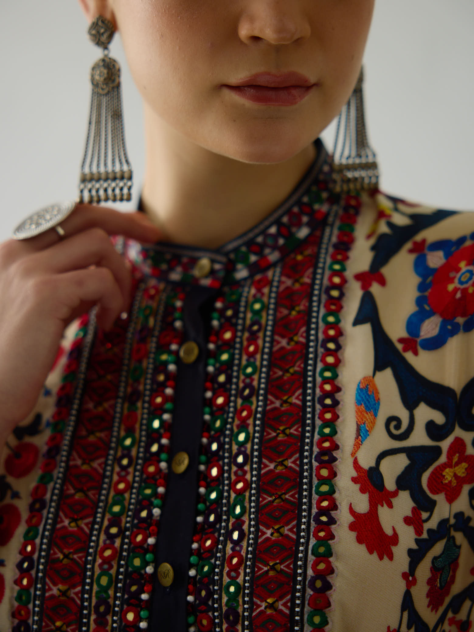 Bukhara Rust Baaka Tunic Set