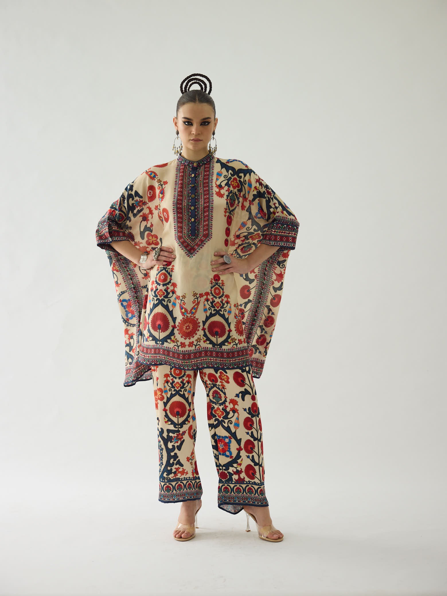 Bukhara Rust Chanel 36" Tunic Set