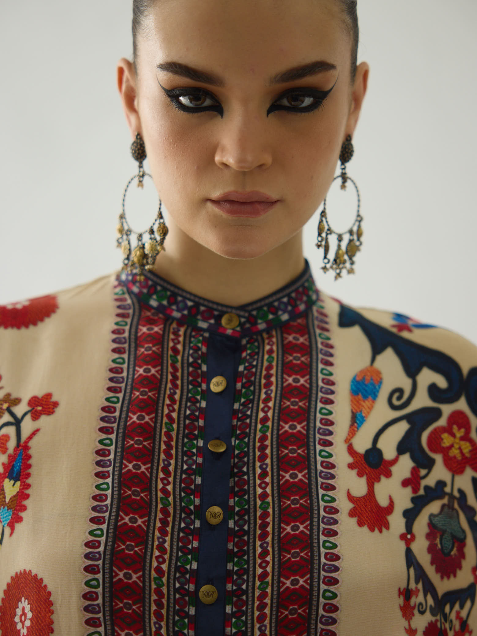 Bukhara Rust Chanel 36" Tunic Set