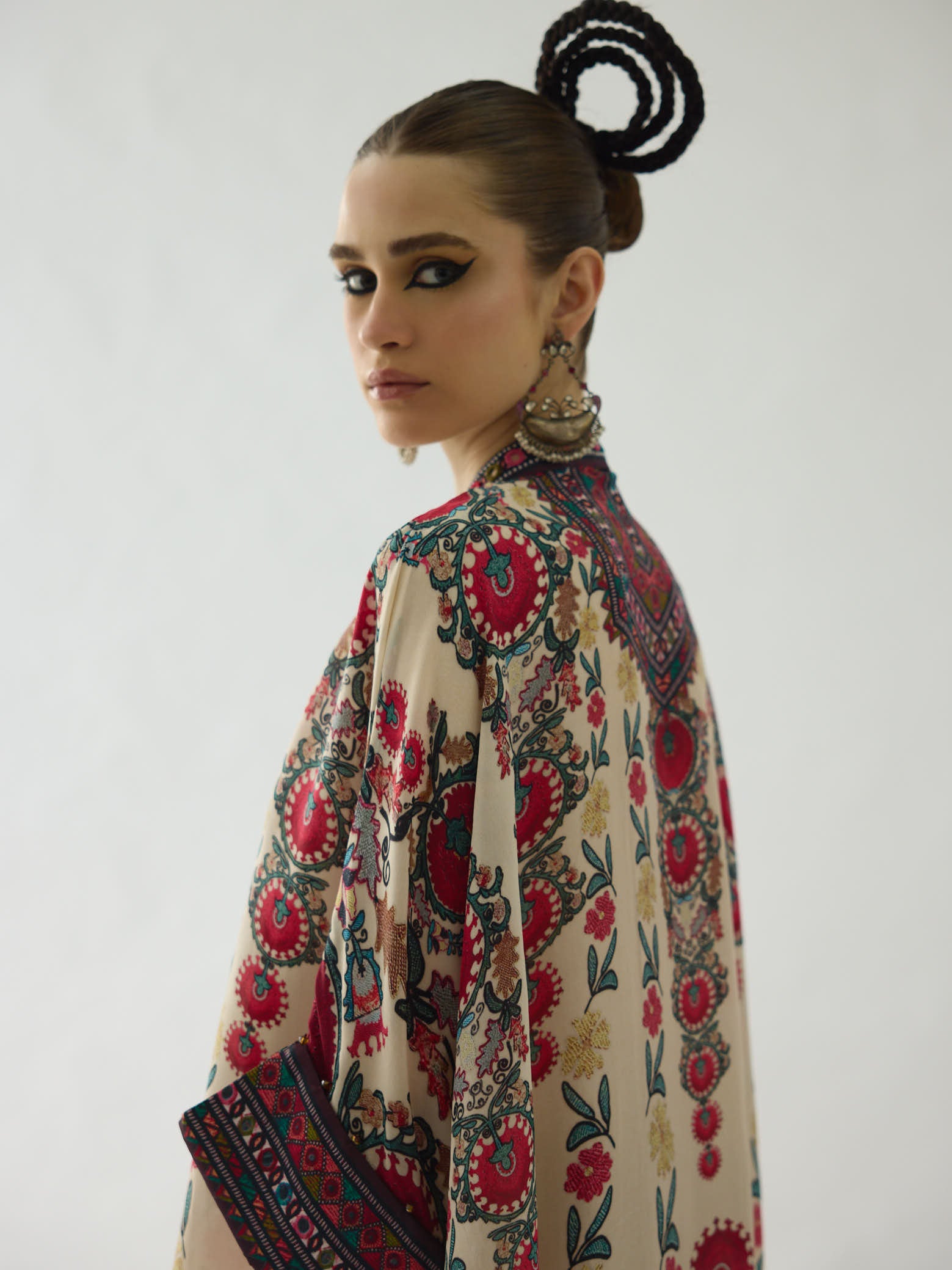 Bukhara Maroon Chantelle Tunic Set