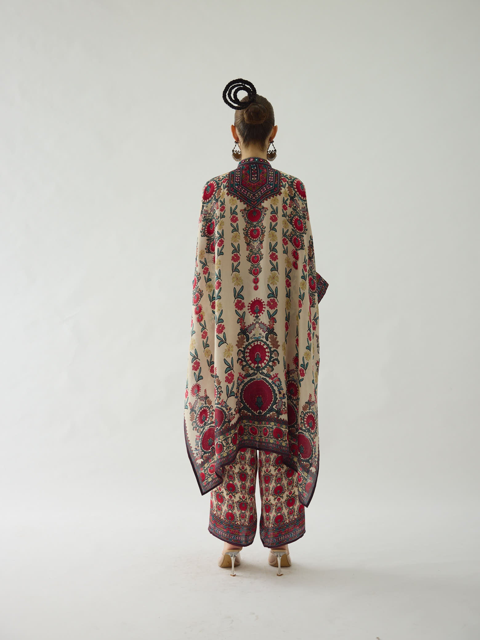 Bukhara Maroon Chantelle Tunic Set