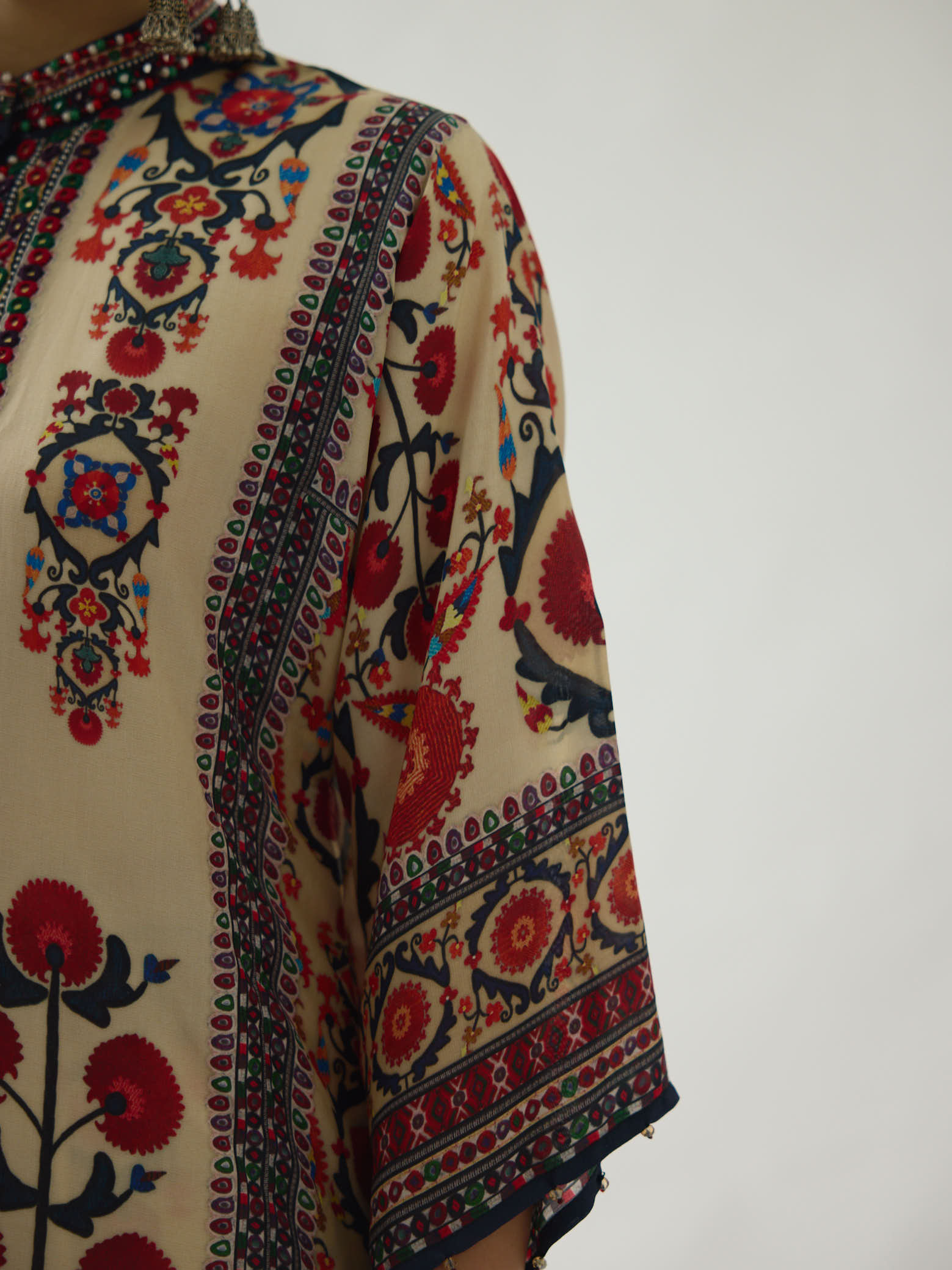 Bukhara Rust Ghazal Tunic Set