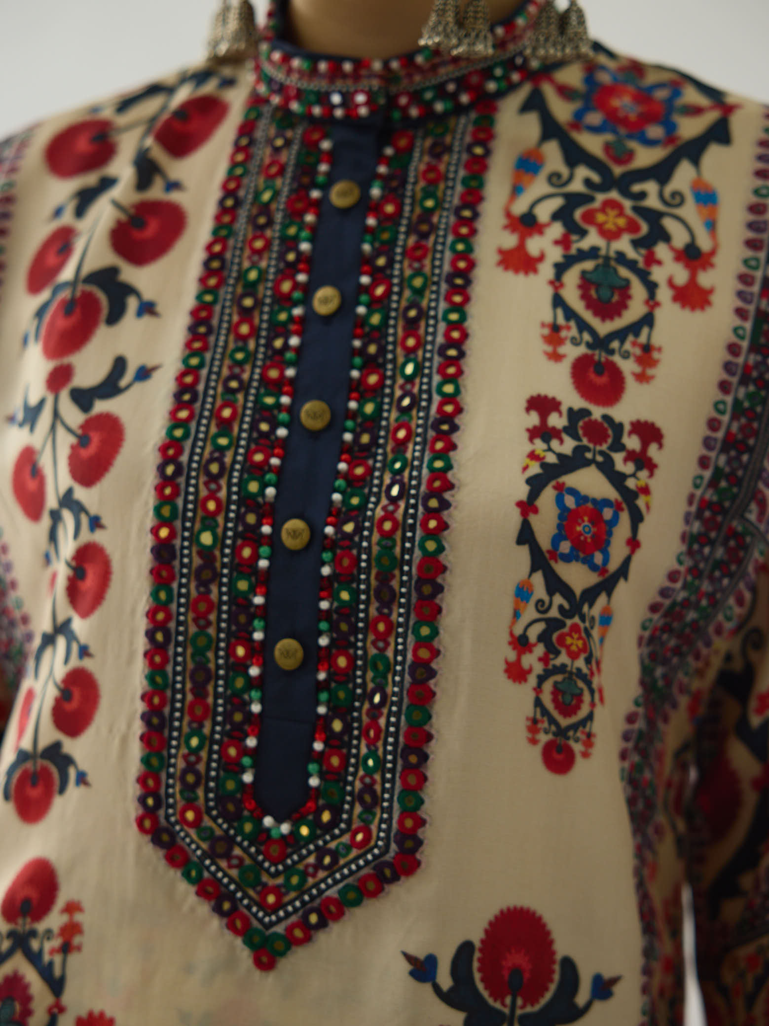 Bukhara Rust Ghazal Tunic Set