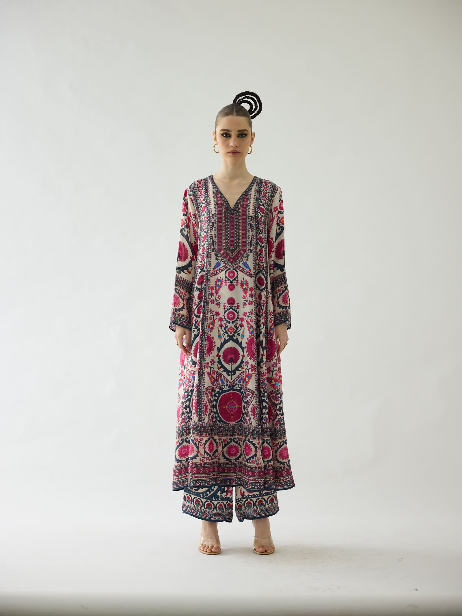 Bukhara Maroon Adavi Tunic Dress