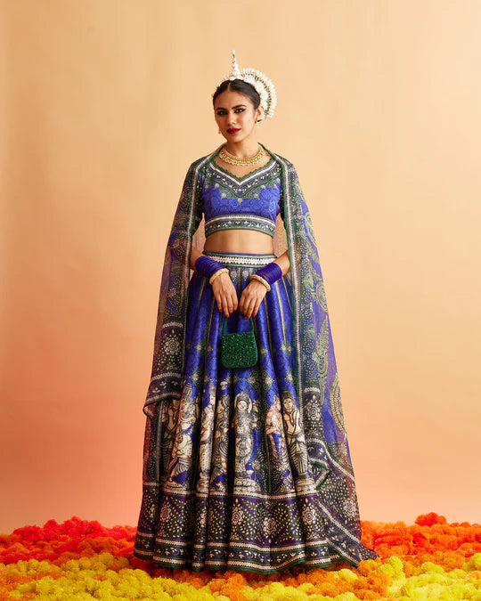 Ganjam : Leela - Navy/Purple