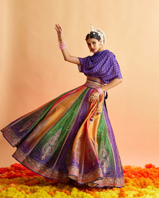 Ganjam : Varsha Leela - Multi/Purple