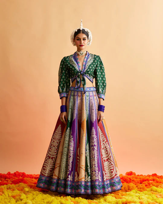 Ganjam : Rubali Leela - Emerald/Multi