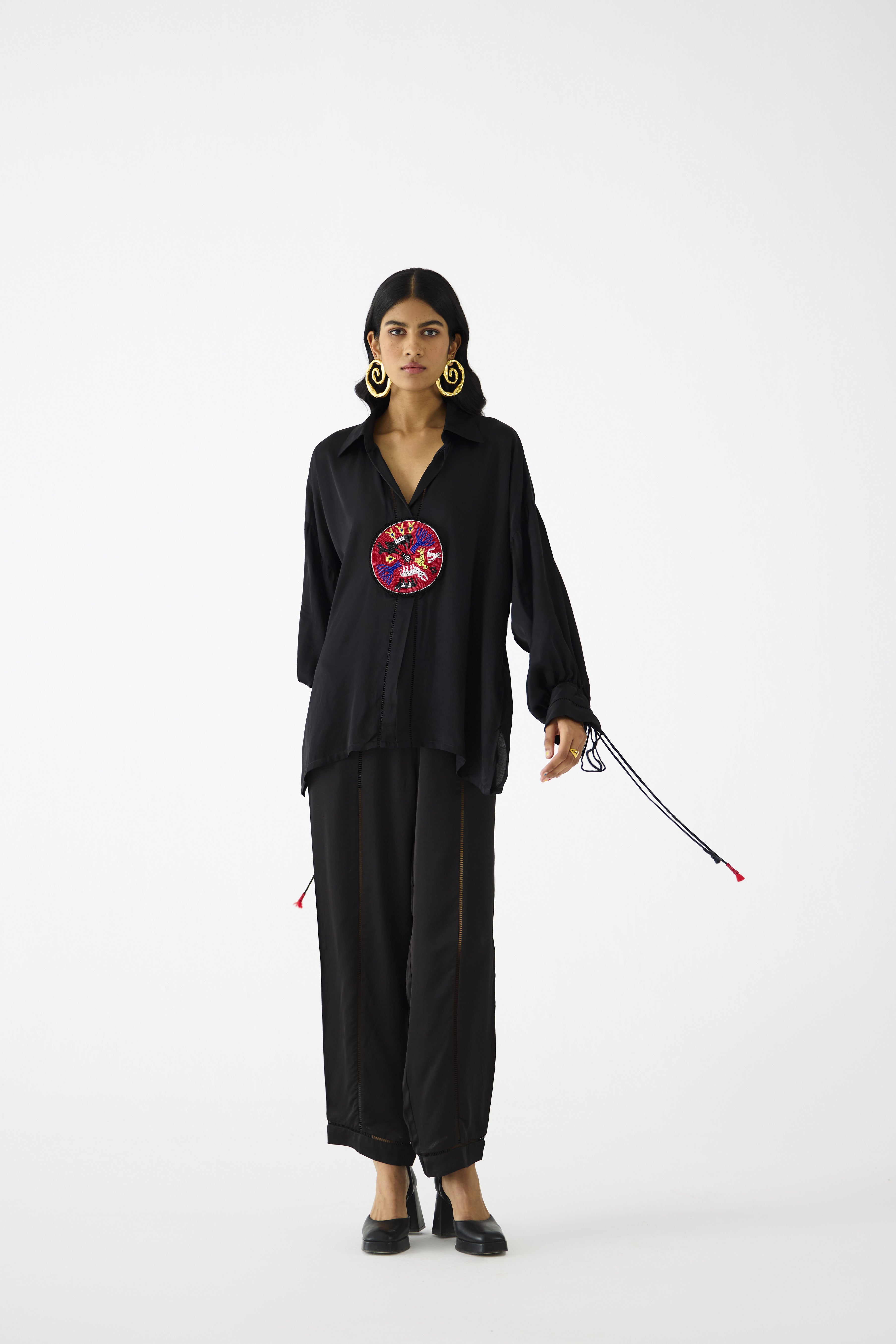 ZULU BLACK LINEN SHIRT & TROUSERS