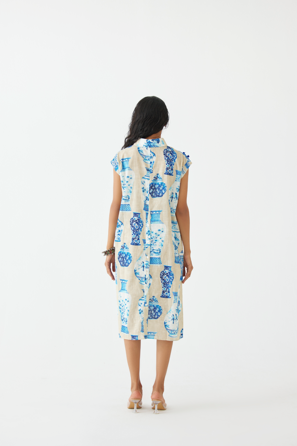 Porcelain Knot Shirt Dress