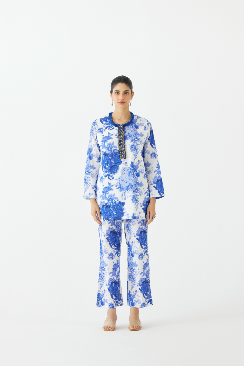 Chintz Short Kurta And Pants