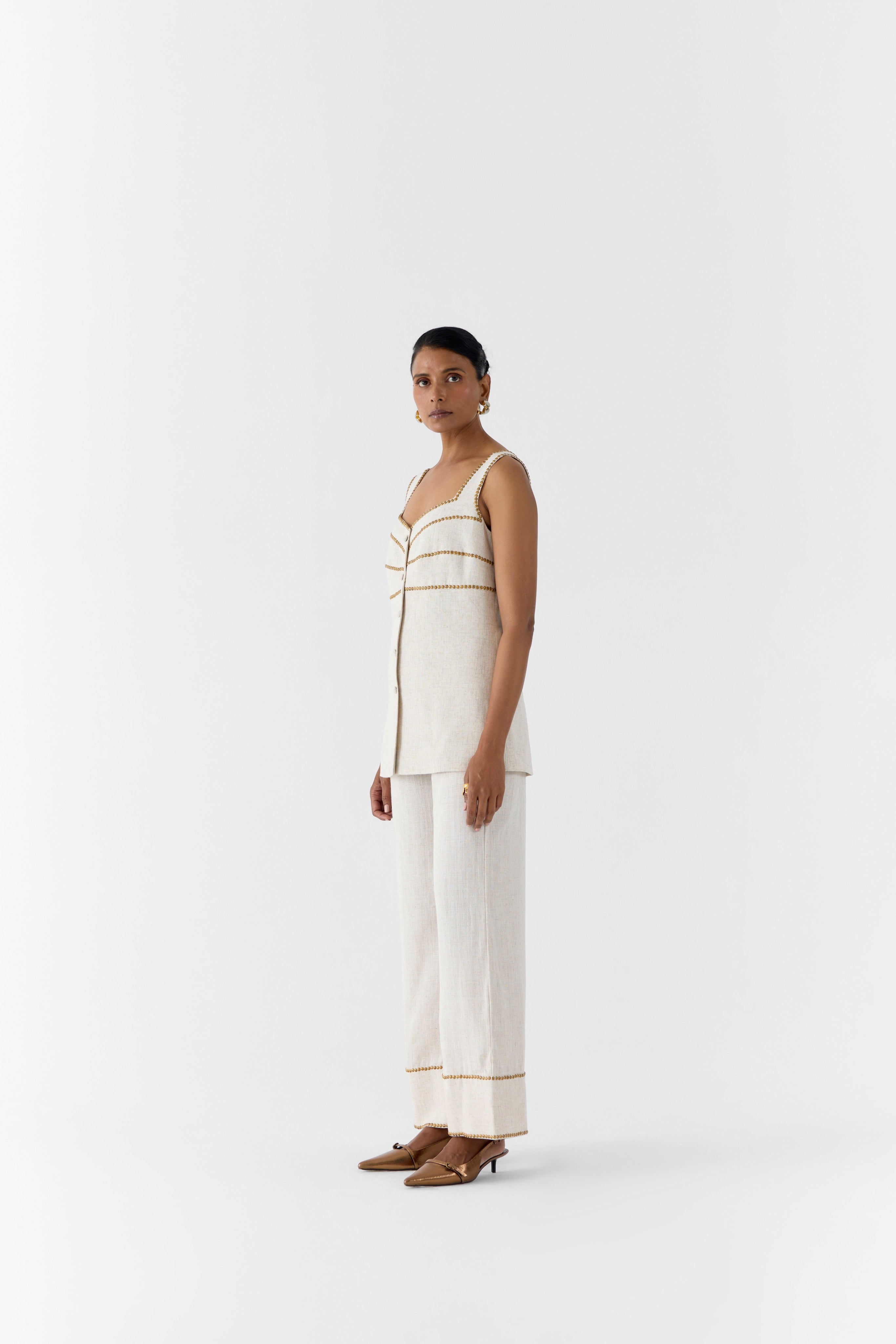 PEARL LINEN BLAZER & TROUSERS