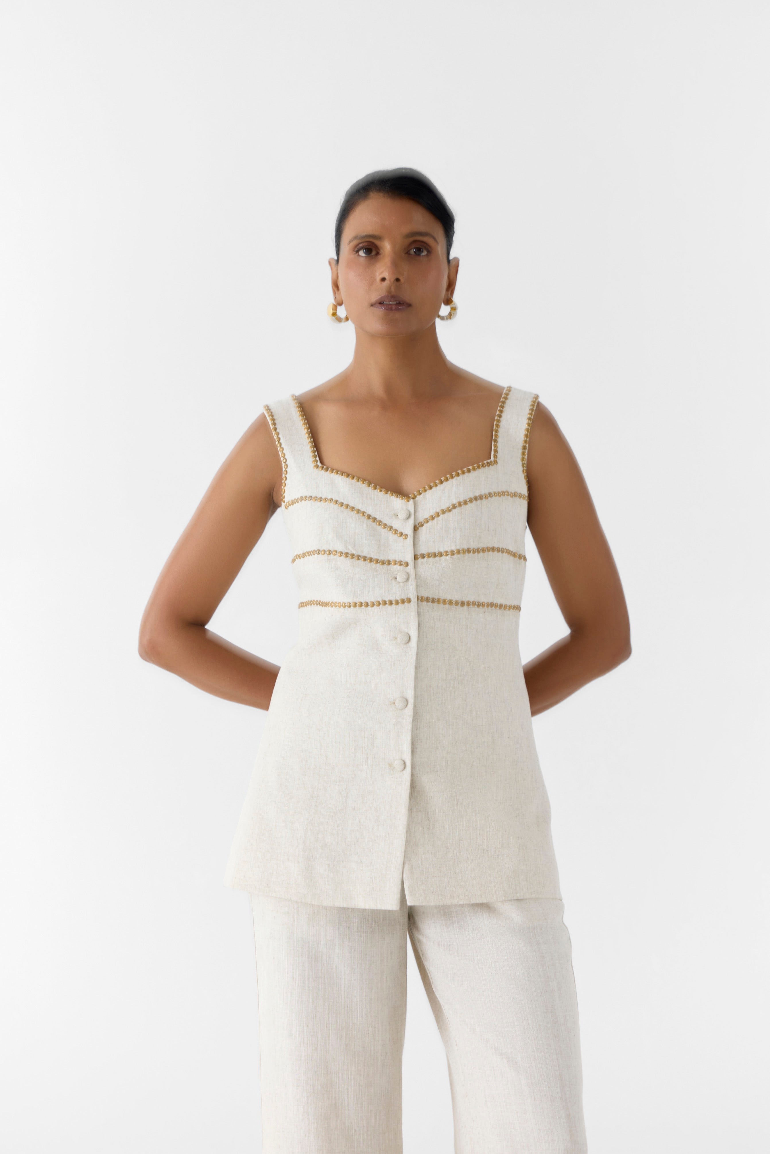 PEARL LINEN BLAZER & TROUSERS