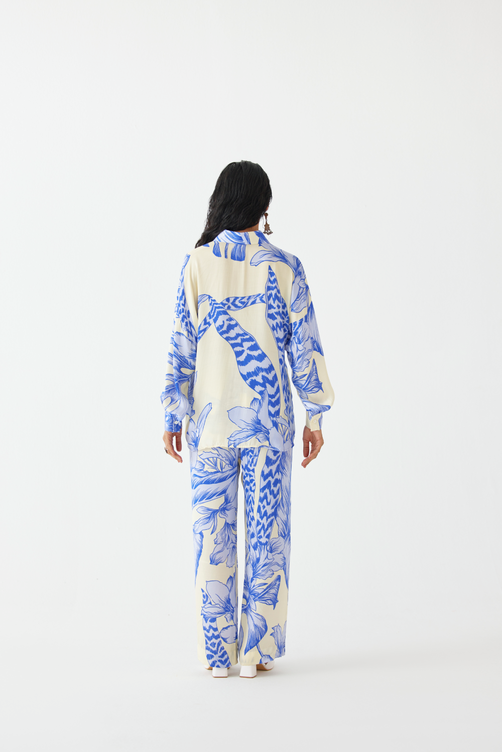 Blue Aphrodite Shirts & Trousers Co-ord
