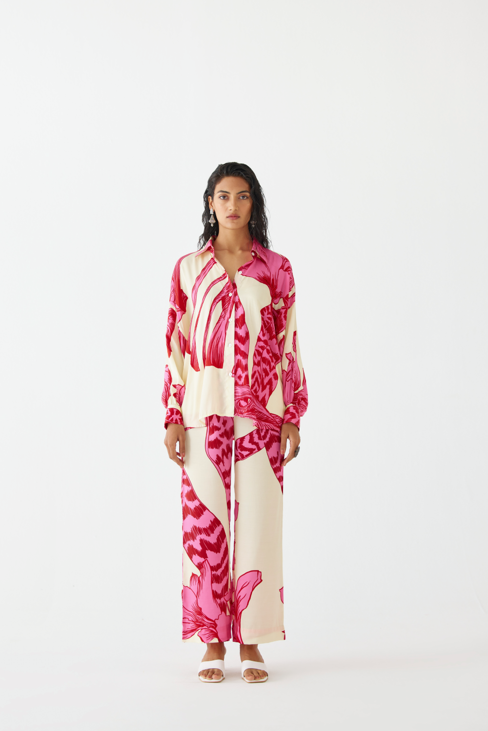 Pink Aphrodite Shirt & Trousers