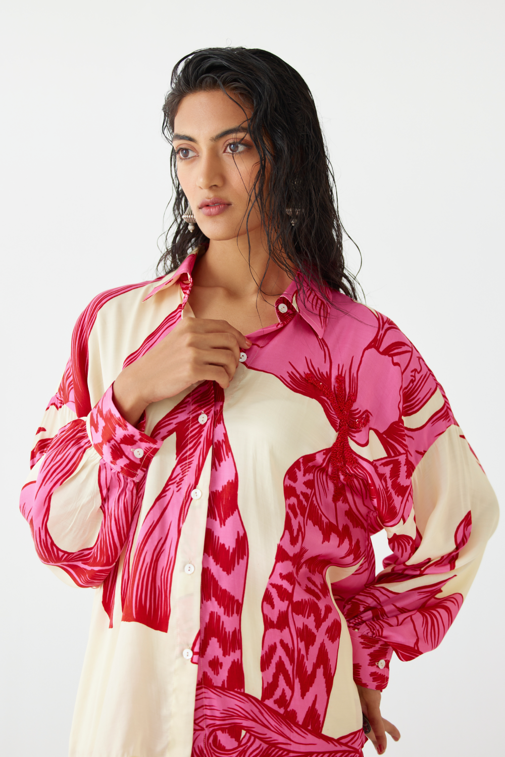 Pink Aphrodite Shirt & Trousers