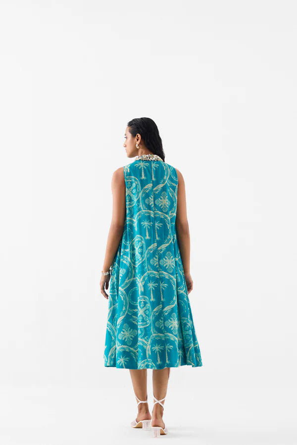 COCONUT PALM A-LINE DRESS