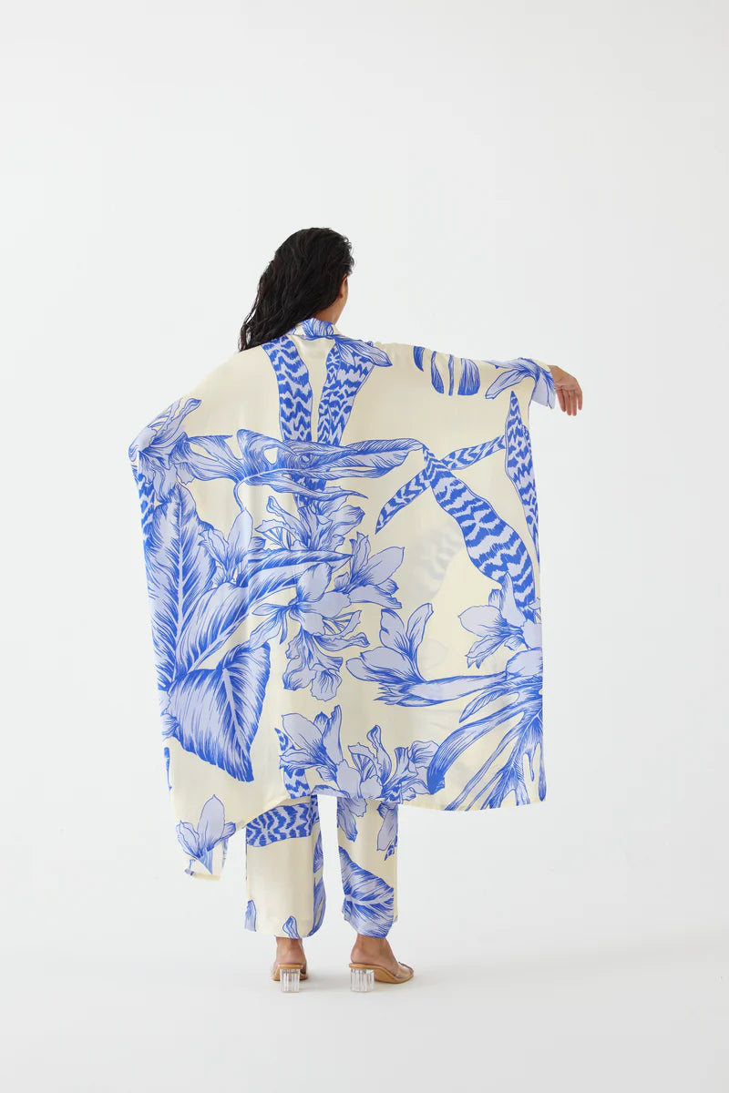 Blue Aphrodite Kimono & Pants