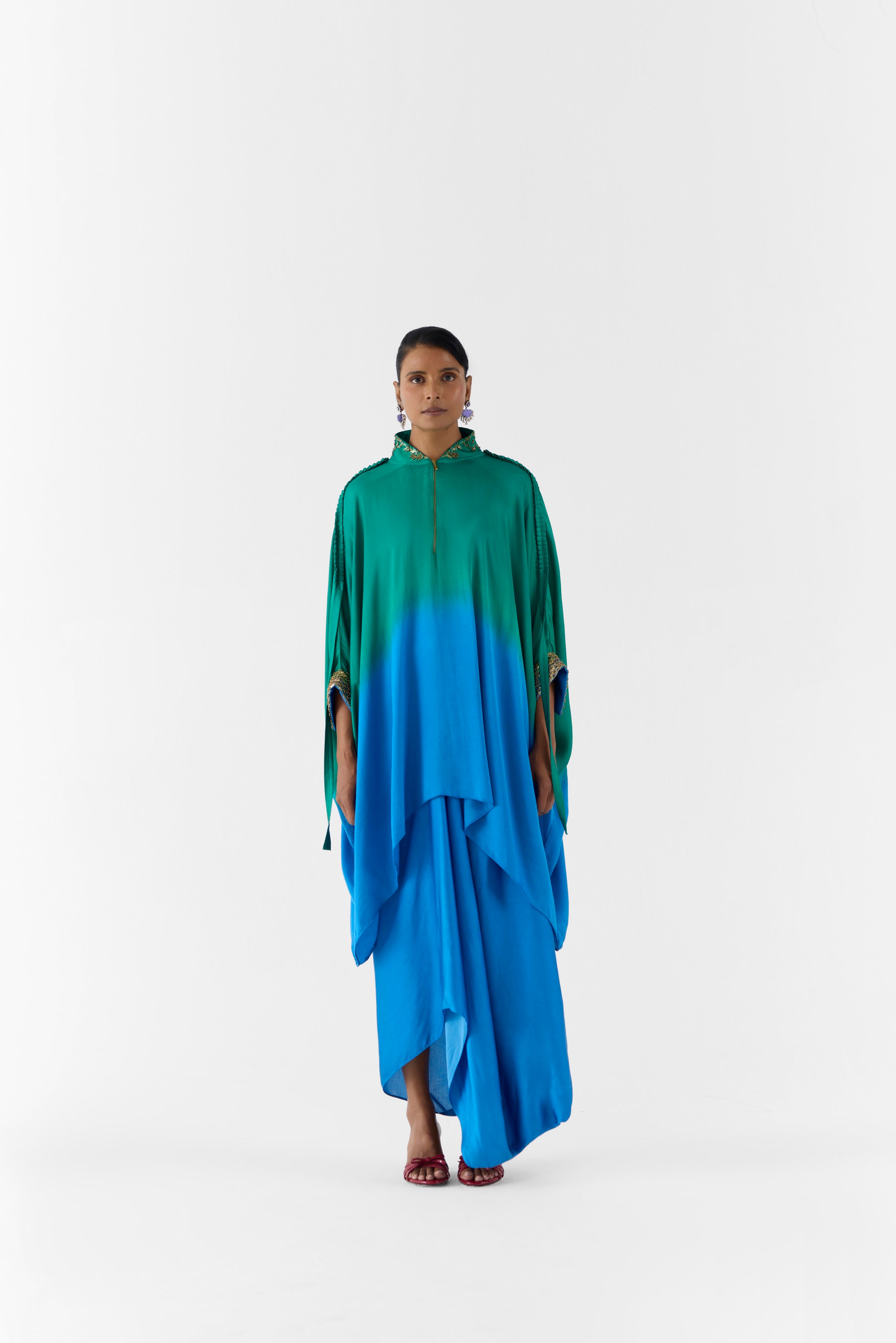 JAPSER OMBRE KIMONO AND KNOT SKIRT