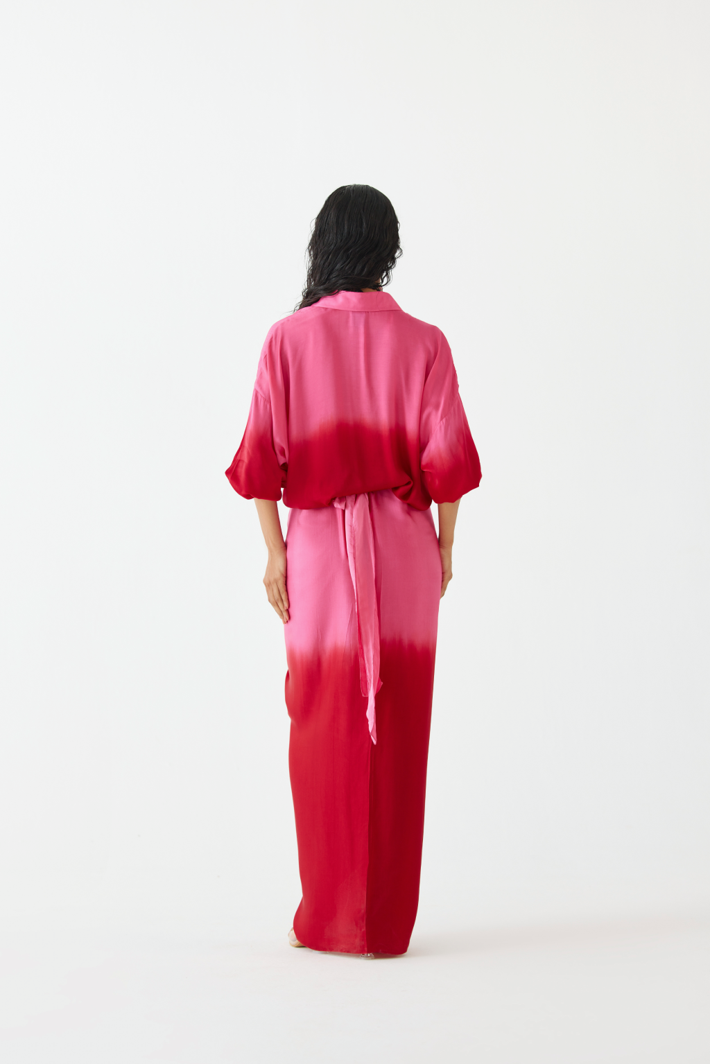Ruby Shirt Draped Dress