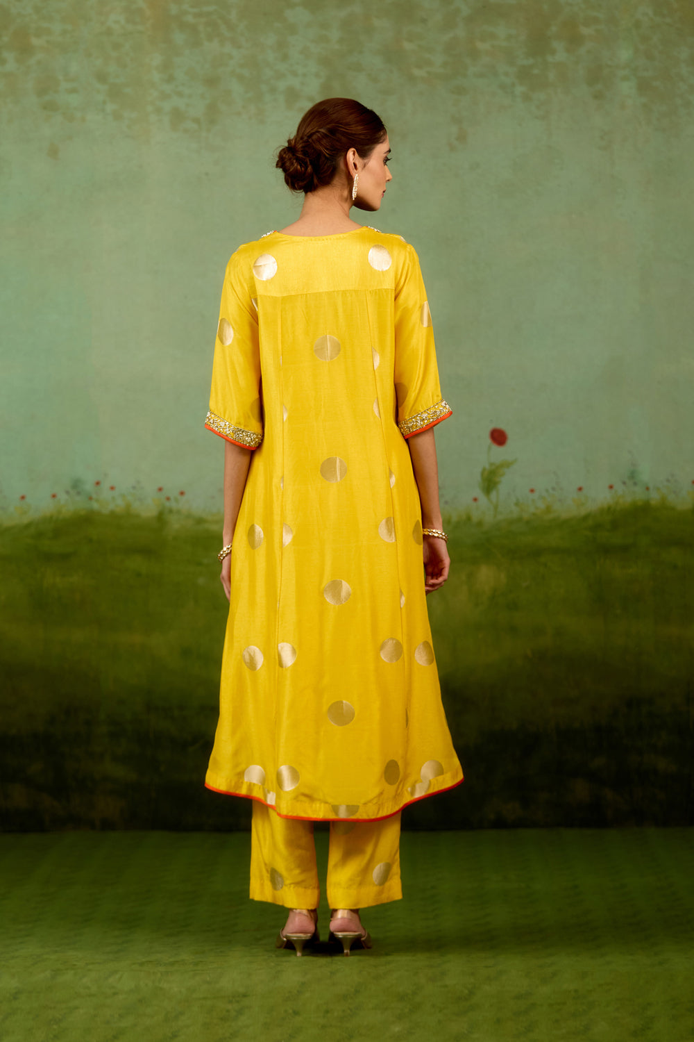 Vibrant Yellow Kurta Dupatta Set