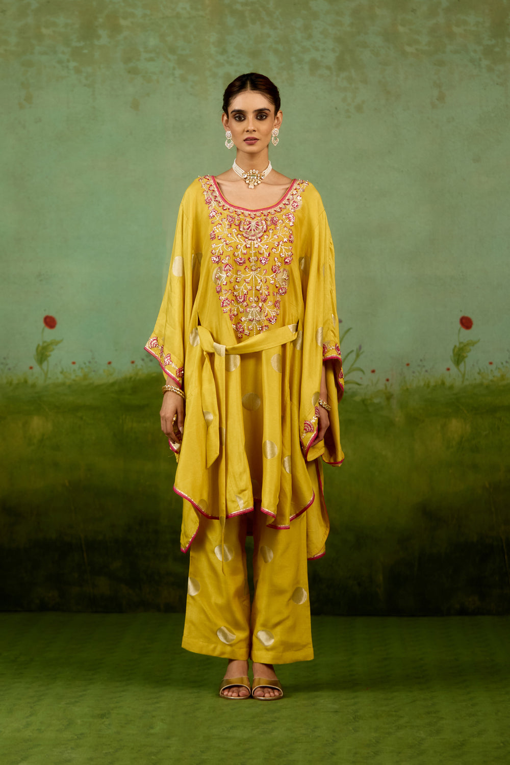 Yellow Kaftan set