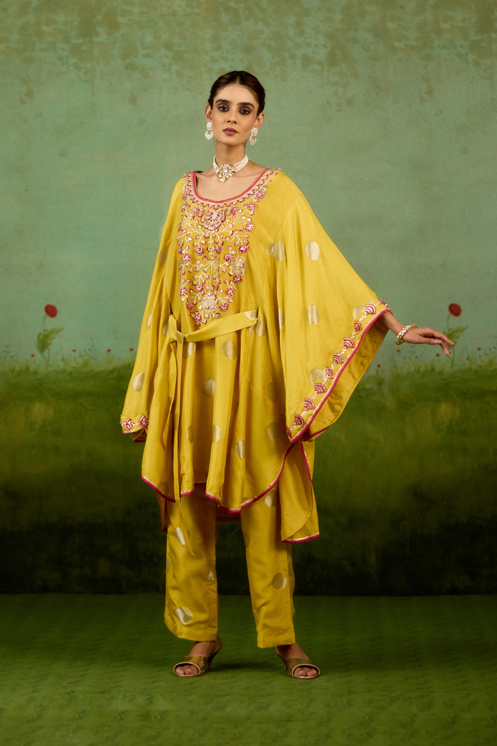 Yellow Kaftan set