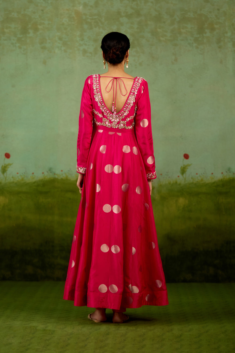 Fuschia Pink Anarkali Set