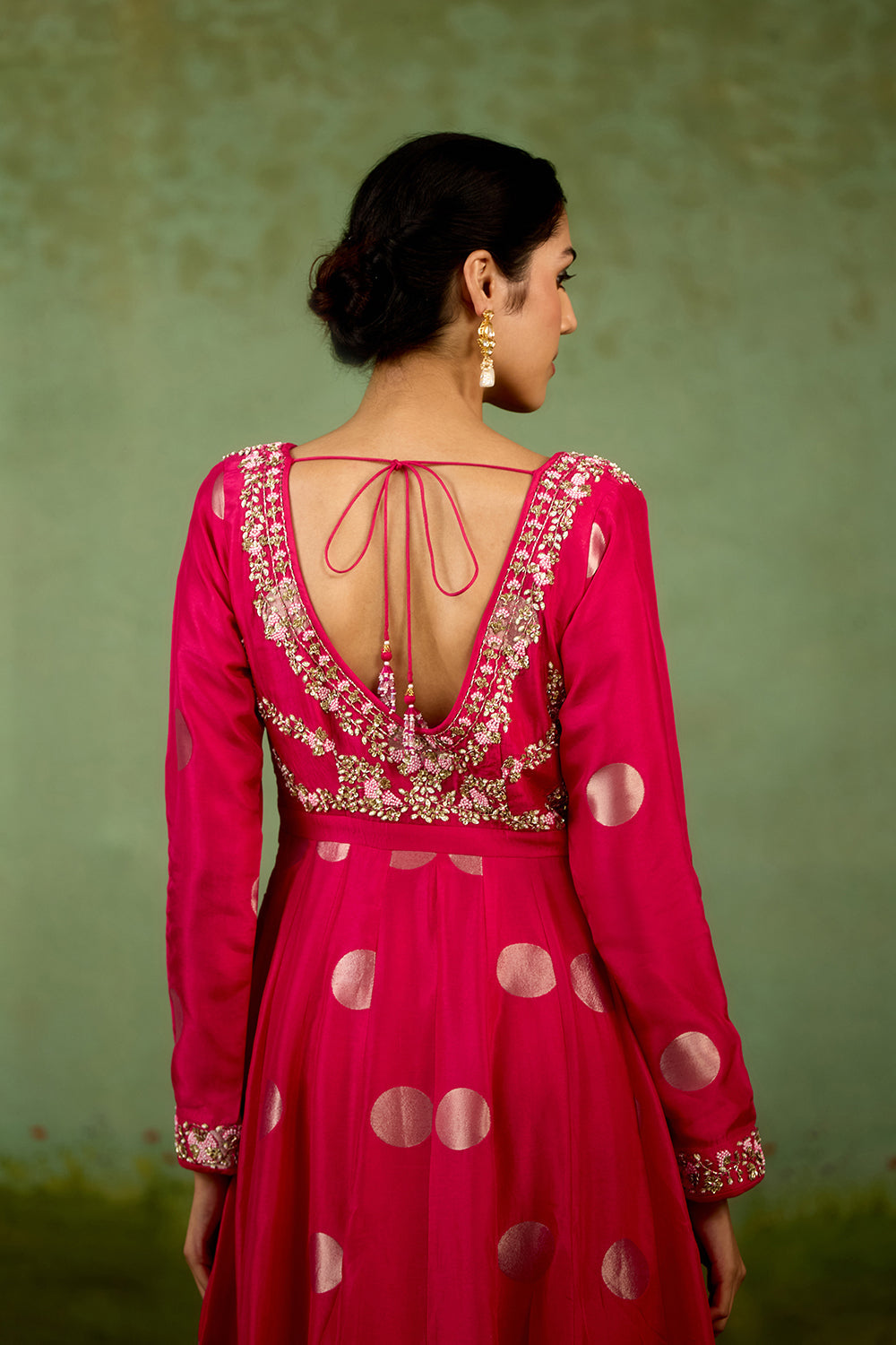 Fuschia Pink Anarkali Set